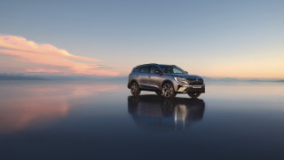 Car reflective water sunset pink - sunset free wallpaper