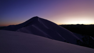 Mountain sunset purple sky horizon - ada hill walker free wallpaper for desktop