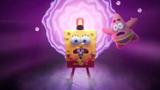 Spongebob pinkish purple room hologram - a purple light free wallpaper