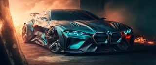 Futuristic car smoke flames bright - smoke free wallpaper for desktop