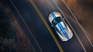 Car blue stripe hood up 3 - a blue stripe free wallpaper