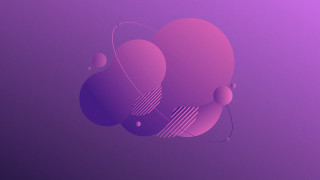 Purple shapes bauhaus flat geometric - surreal free wallpaper