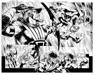 Avengers comic panel blackandwhite alandavis - alan davis free wallpaper