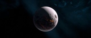 Space astronaut planet moon stars 2 - a dark space free wallpaper