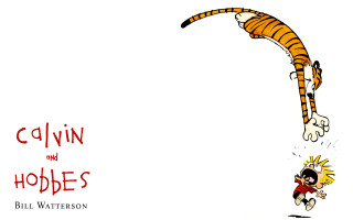 Cartoon tiger falling off cliff - graphic novel free wallpaper