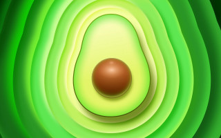 Green brown ball center green - object free wallpaper for desktop
