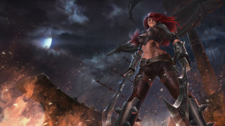 Fantasy woman fire armor sword - ada gladys killins free wallpaper