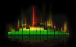 Colorful soundboard city reflection digital - a reflection of the city free wallpaper