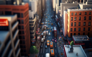 City street traffic tokyo bokeh - tilt shift free wallpaper