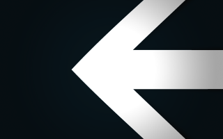 White arrow left black background - deconstructivism free wallpaper