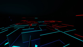 Black room neon squares clock - the wall and a clock free wallpaper