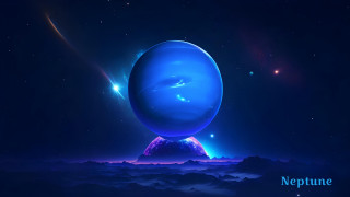 Blue sphere star background planet - planet free wallpaper
