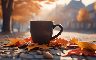 Coffee leaf ground autumn battle - evgeny lushpin free wallpaper