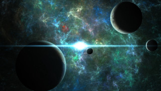 Bright light planetary galaxy moon - a space free wallpaper