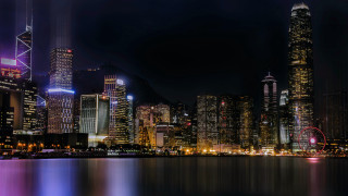 Tokyo night cityscape ferris wheel - andrew law free wallpaper