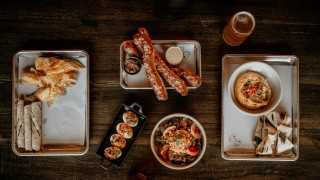 Food table snacks drinks ramen - everett warner free wallpaper