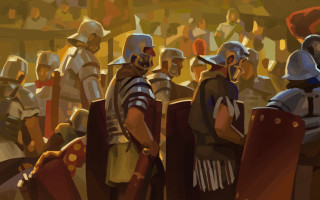 Roman armor group crowd antipodeans - craig mullins free wallpaper