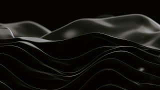 Wavy mountain range monochrome solo - an ambient occlusion free wallpaper for desktop