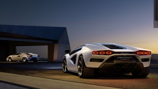 White sports car night building 5 - farid mansour free wallpaper
