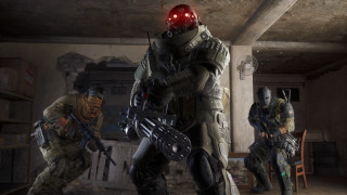 Soldiers redlight gun armor military - unreal engine 5 free wallpaper