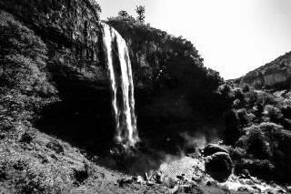 Waterfall mountain range trees people - afewerk tekle free wallpaper