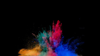 Colorful explosion night sky 3d - the dark sky free wallpaper