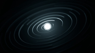 Black white light mandelbrot circular - volumetric free wallpaper