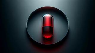 Red object black circle red - a black circle free wallpaper