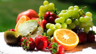Berry cake fruit leaf towel - fruit free wallpaper