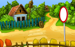 Cartoon country road house sign - bela čikoš sesija free wallpaper