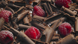 Chocolate raspberries decadent stilllife puzzle - decadent free wallpaper