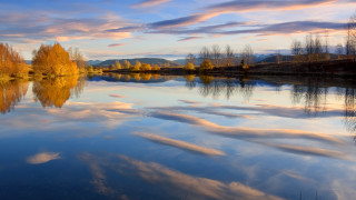Lake trees clouds autumn landscape - beautiful landscape free wallpaper for desktop
