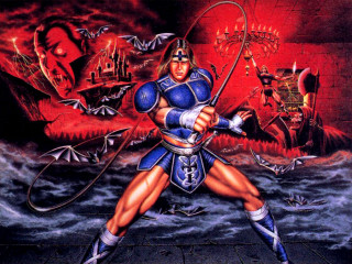 Woman blue outfit holding sword 3 - a demon in the background free wallpaper