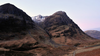 Mountain road snow landart matte - the top of it free wallpaper