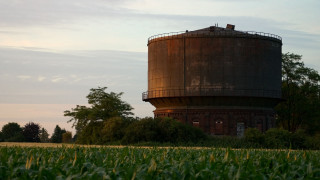 Water tower field forest corn - hdri free wallpaper