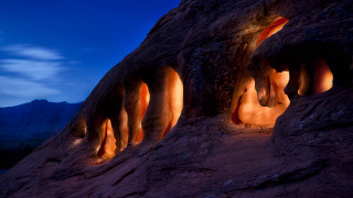 Rock forest sky clouds mountains - a group of rocks free wallpaper