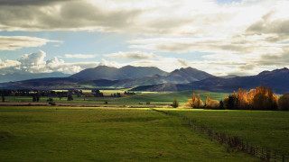 Mountain fence sky city landscape - douglas robertson bisset free wallpaper