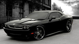 Black white car parked building - photo of a car free wallpaper