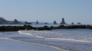 Bascove beach rocks water cloudy - free ship wallpaper