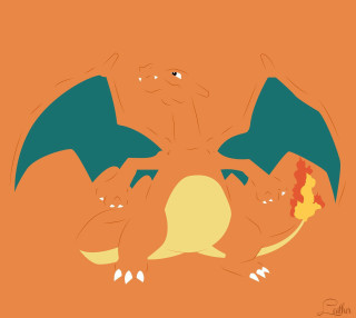 Dragon small dragons flower drawing - its back free wallpaper
