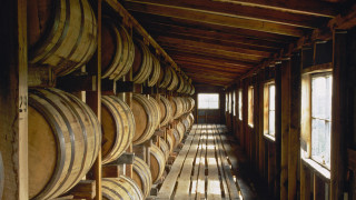 Wooden barrels room tilt shift - alson s. clark free wallpaper