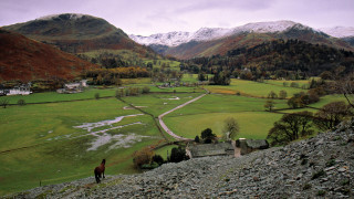 Horse valley river village mountain - free landscape wallpaper