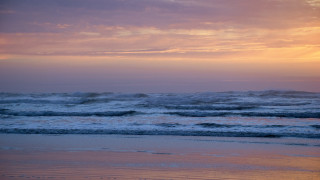 Beach surfboard sunset cloudy sky - under free wallpaper for desktop
