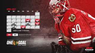 Hockey player red uniform calendar - a hockey player free wallpaper