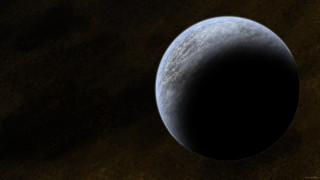 Black planet moon space art 2 - dark atmosphere free wallpaper