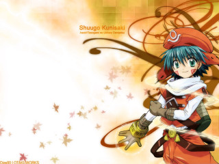 Anime greenhair cat hat stars - the background free wallpaper