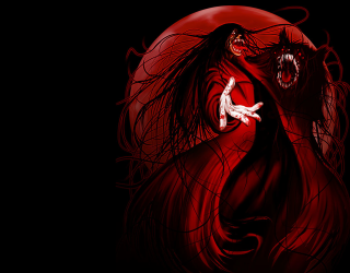 Demon woman knife gothic dark - dark fantasy art free wallpaper