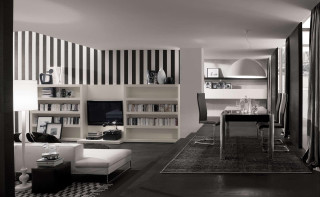 Living room modern european ink - a television free wallpaper