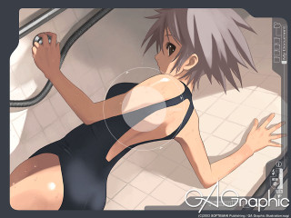 Woman shower black dress honeycomb - her right arm free wallpaper