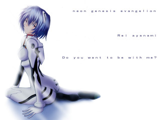 Blue haired neo romantic anime - her leg free wallpaper